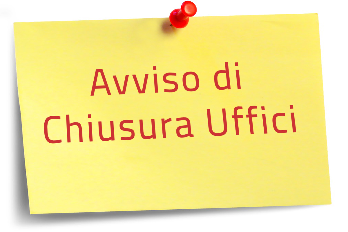 Avviso di chiusura uffici: mercoledì 8 ottobre 2025 mattina
