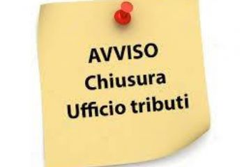 Chiusura ufficio Tributi